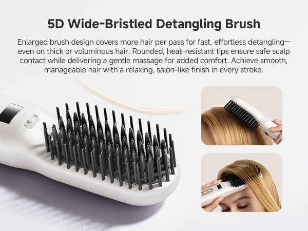hair straightener brush