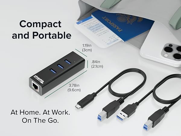USB3-HUB3ME Compact and Portable
