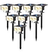 btfarm Solar Spot Lights Outdoor Waterproof, 8 Pack/3 Modes Motion Sensor Lights, Solar Powered S...