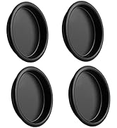 HOMOTEK 4 Pack Closet Door Finger Pull 2-1/8”, Easy Snap in Installation, Black, Fits a 5/16”Dept...