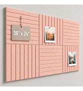 Baysola Large Cork Boards for Walls – 36" x 24" Self Adhesive Felt Wall Tiles, Ideal for Office B...