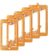 VCELINK Low Voltage Mounting Bracket, Flush Low Voltage Box, Orange 5-Pack | With Alignment Holes...