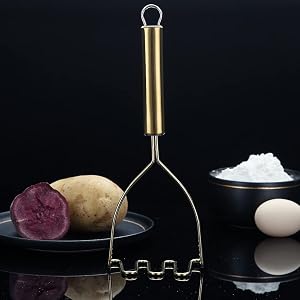 Stainless Steel Potato Masher (Gold)