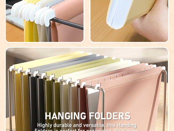plastic hanging file folders