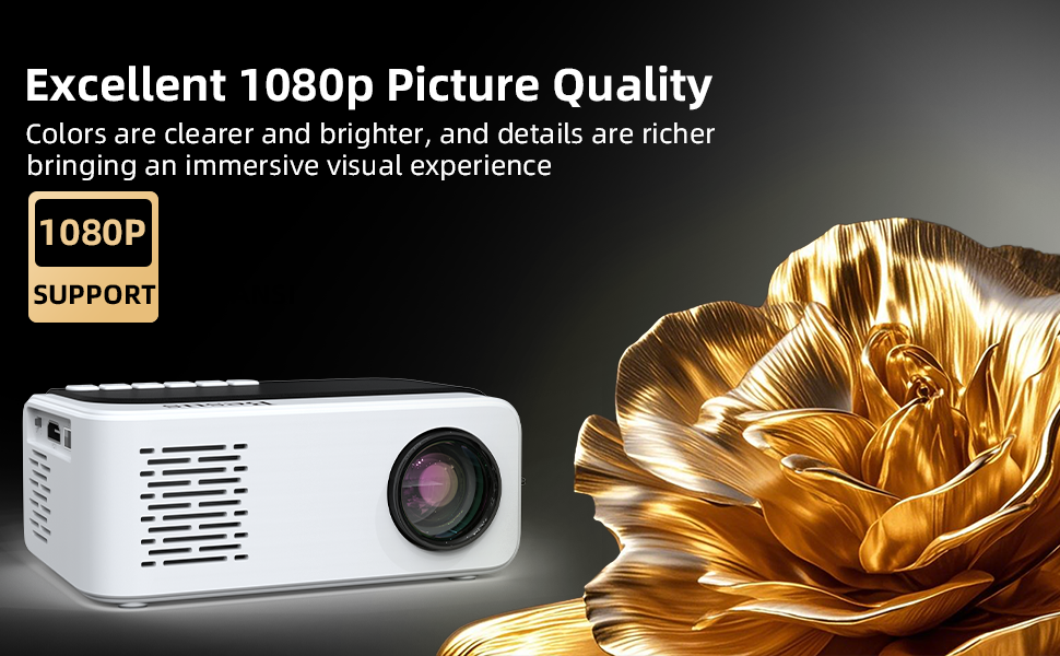 projector;mini projector;portable projector;projector with wifi and bluetooth;projector for bedroom