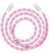 Jelanry 6FT USB-C to USB-C Fast Charging Cable Beaded &Data Sync Women Girl | Cute kawaii beaded ...