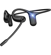 JabNecter Open Ear Headphones with Mic, Wireless Headset with Noise Canceling Mic & Mute Button, ...