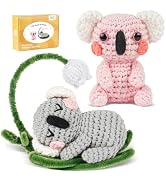 MOREJMTT Crochet Kit for Beginners, Crochet Animal Kits,Crocheting Kit for Starters, Learn to Cro...