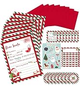 SPVLOAI Christmas Official Letter to Santa Kit 8 Sets, 5.9 x 7.9, Santa Letter Writing Kit for Ch...