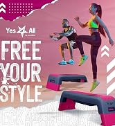 Yes4All Multifunctional Aerobic Deck - Versatile Fitness Station, Weight Bench, Aerobic Stepper, ...