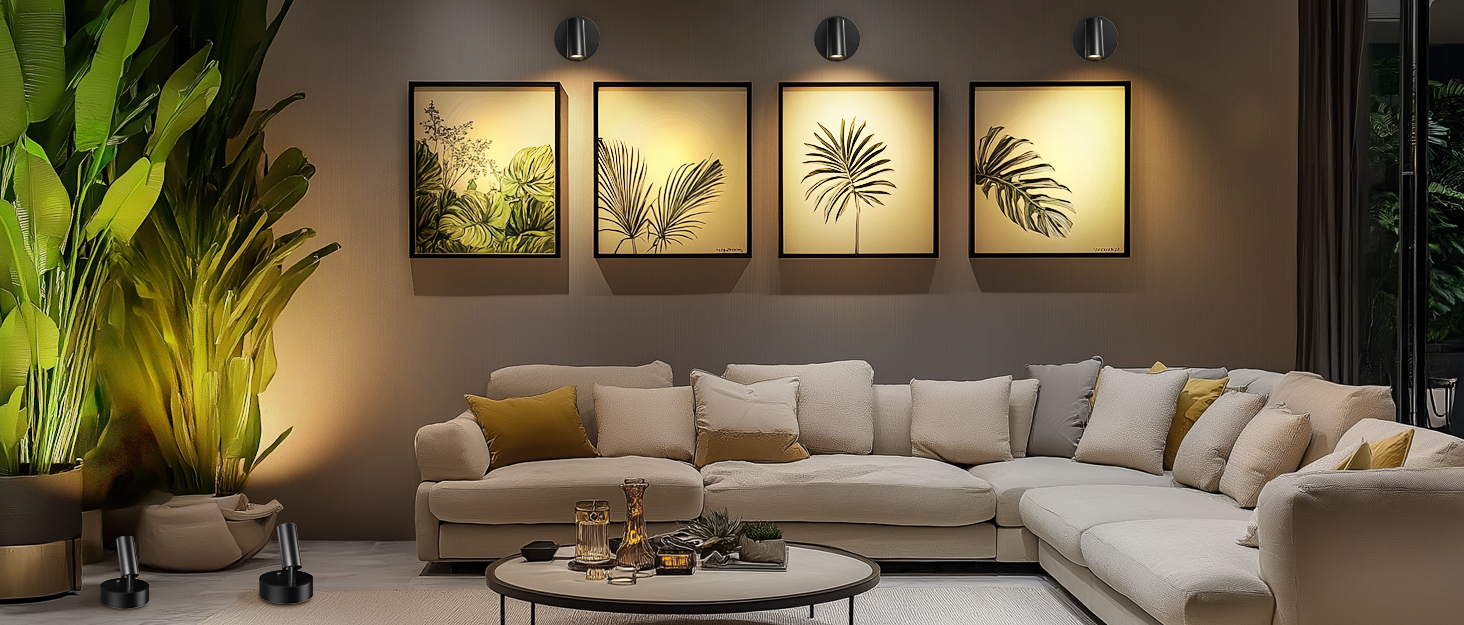 black spotlight indoor for home decor