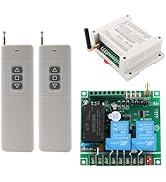 MANGOOD AC 100V-450V 110V 2CH Wireless Remote Control Switch,433MHz 300M 220V 110V 30A Industry W...
