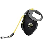Flexi Giant XL Retractable Dog Leash (Tape), Extra-Large, 26 ft, Black/Neon