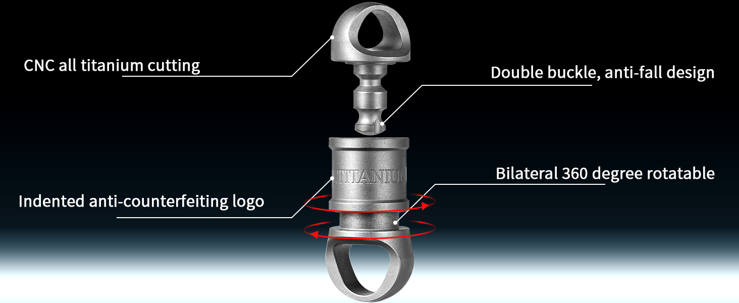 Titanium Quick Release Keychain