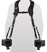 ztowoto Camera Strap Double Shoulder Camera Strap Harness Quick Release Adjustable Dual Camera Te...