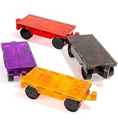 Mruikeny Magnetic Tiles Cars Construction Set - 4 PCS Magnet Cars Set | Magnetic Tiles Magnet Bri...