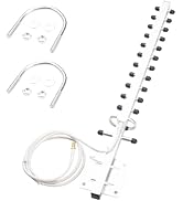 BOOBRIE Dual Band Yagi WiFI Antenna 2.4G/5.8G 8dBi Outdoor Directional Antenna High Gain RP-SMA F...