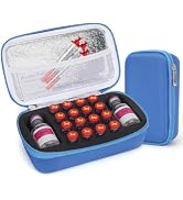 KNOCKO 2x30ml & 16x3ml Insulin Travel Case, Reliable Peptide Case for Fridge, Fits Portable Insul...