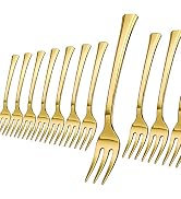 Mini Forks For Desserts - Bulk Pack Of 500 Mini Gold Dessert Forks – Disposable 4.5 Inch Plastic ...
