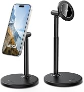 Lamicall Magnetic Phone Stand for Desk, Height Adjustable Holder for iPhone | Strong Magnetic Hol...