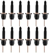 Pafusen 12 Pack Liquor Bottle Pourers, Liquor Pour Spout for Liquor Bottles, Stainless Steel Oliv...