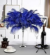blue ostrich feather