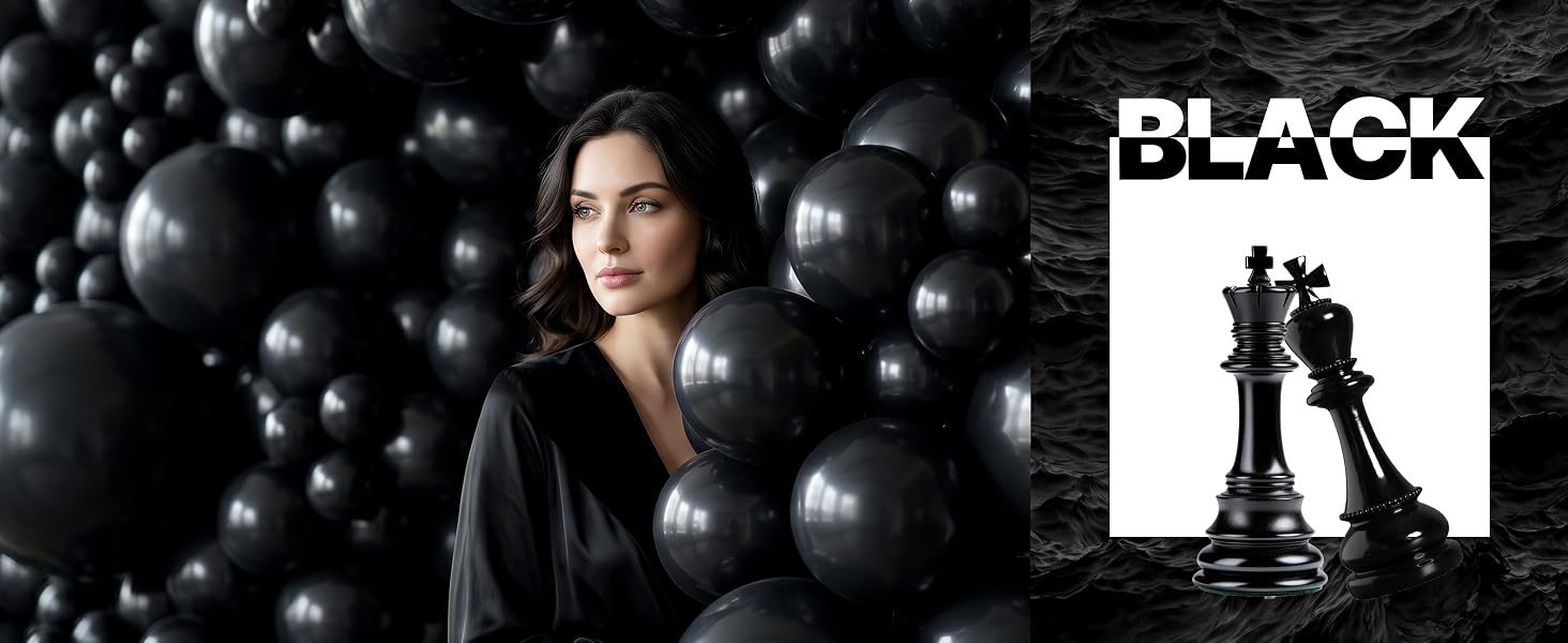 Black balloons