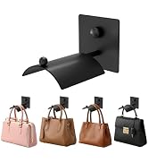 Wall Mounted Purse Organizer for Closet – Arc Handbag Holder Protects Handles & Saves Space, Adhe...