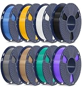 SUNLU 3D Printer Filament, Neatly Wound 250G Spool PLA Filament Bundle, 1.75mm PLA Filament Mutic...