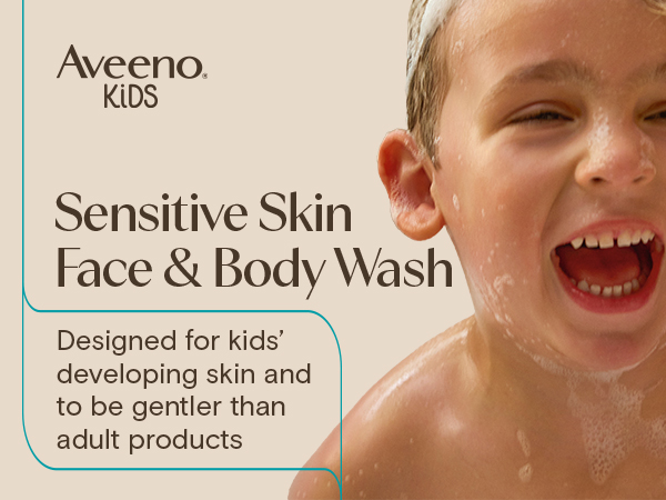 aveeno kids body wash and face wash