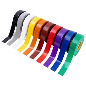 Rainbow electrical tape - 10 Rolls