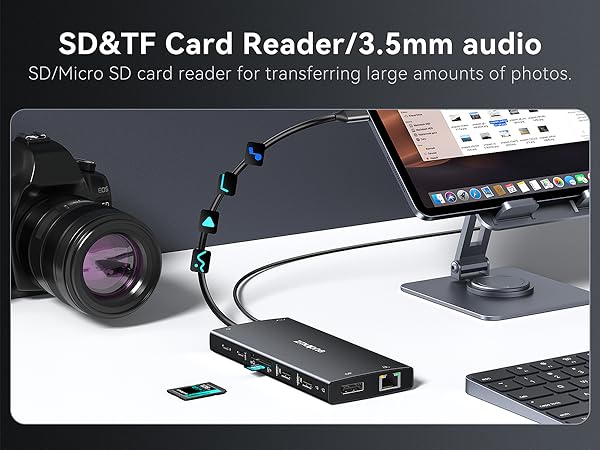 usb hub for laptop docking station dual monitor 3 monitors multiple adapter