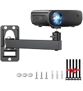 DAWASAPAT Mini Ceiling Wall Projector Mount Stand- Adjustable Tilt&Swivel Hanging Projector Holde...