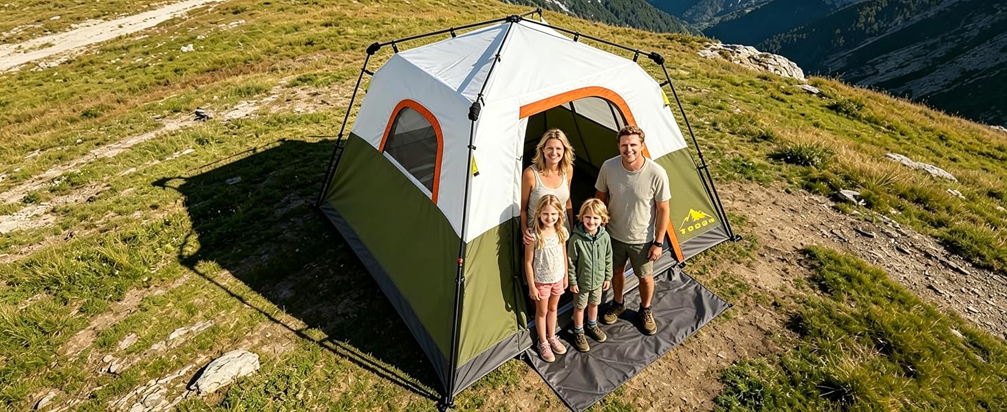 double wall tent top view waterproof no mesh