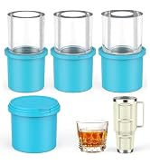 IYYI Ice Cube Tray for Stanley Cup, Tumbler Ice Cube Mold, Silicone Ice Mold With Lid - Cylindric...