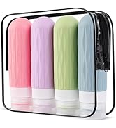 IYYI Travel Bottles for Toiletries, TSA Approved Travel Size Containers, Silicone Toiletries Bott...