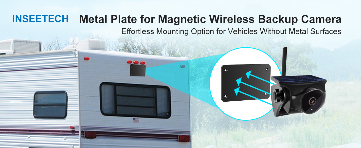 metal plate for backup camera