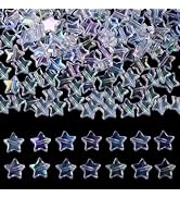 XIANNVXI Star Beads for Bracelets Transparent Star Pony Beads 200 Pcs Star Spacer Beads for Jewel...