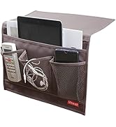 Meeall Bedside Storage Organizer with Pockets, Bedside Organizer Caddy for Remote Control, Table ...