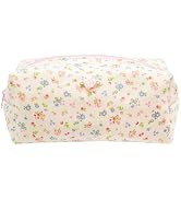 PAZIMIIK Cozy Makeup Bag Small Aesthetic Travel Zipper Cosmetic Pouch for Women Make Up Beauty Ac...