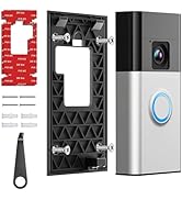 No Drill Adhesive Video Doorbell Mount Compatible with Ring Battery Doorbell (2024 Release), Stro...