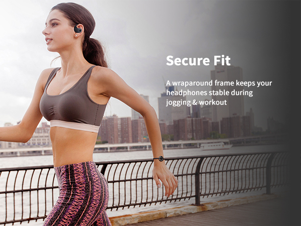 Ergonomics, wearing fit, exercise, fitness, and running can maintain stable sports headphones