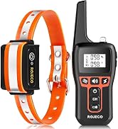 ROJECO Dog Training Collar with 3300FT Remote,IPX7 Waterproof Rechargeable Shock Collar for Large...