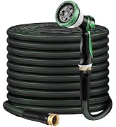 Torioweg Garden Hose 50FT – Lightweight Water Hose 3/4”, Flexible Hose with 10 Sprayer, Burst-Res...