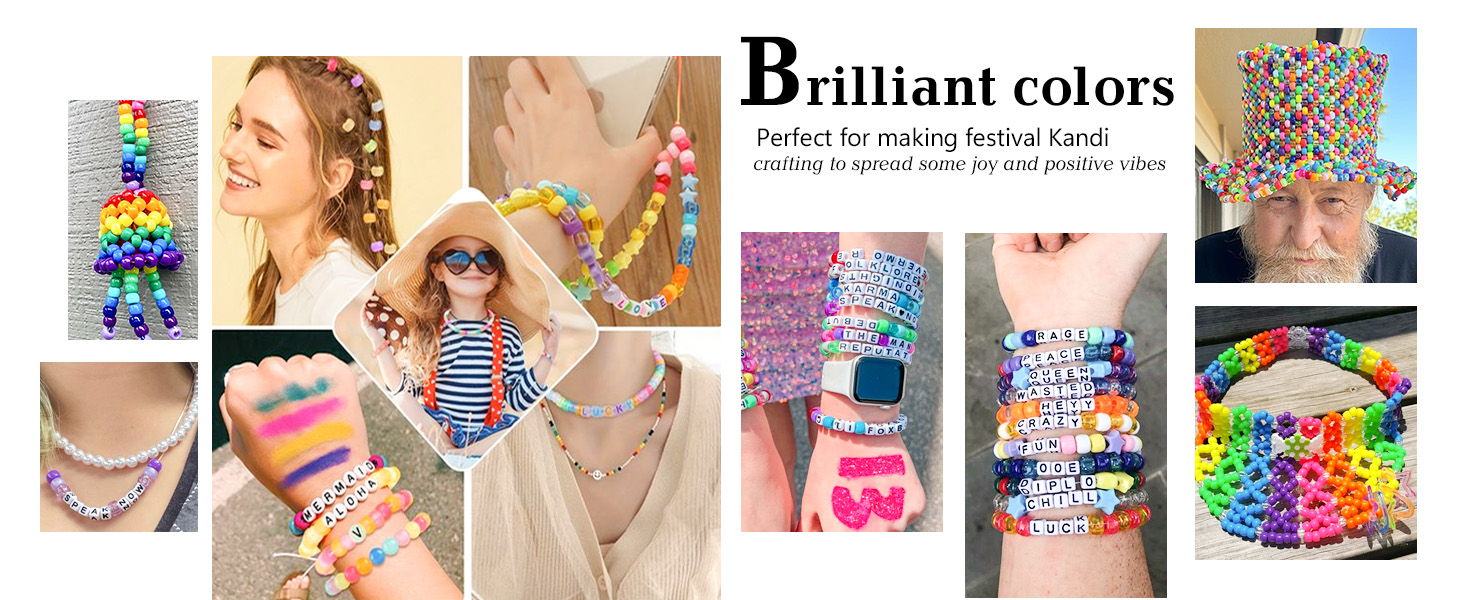 rainbow colorful beads