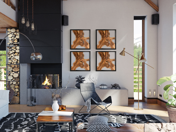 Teak Wood Wall Decor