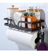 ZUNTO Wall Mount Paper Towel Holder with Shelf, Self Adhesive or Drilling, Stainless Steel Paper ...