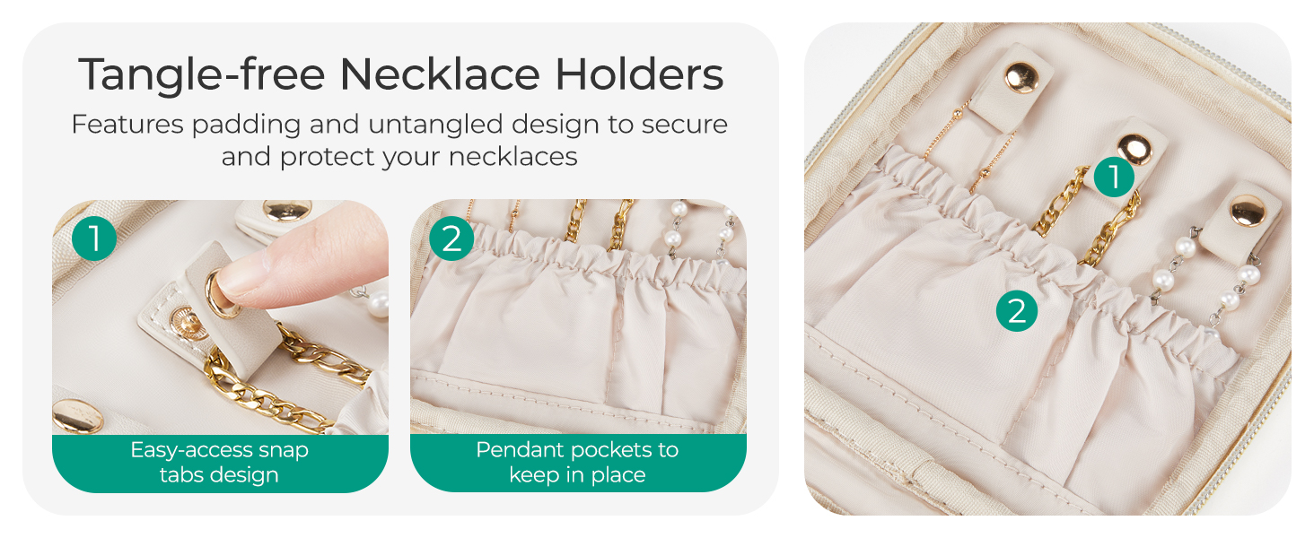 BAGSMART Jewelry Organizers and Storage Earings Holder Organizer for Women Necklace Holder