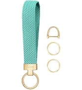 Fishent Stretchy Keychain, Woven Keychain Wristlet for Keys