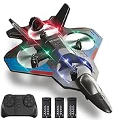 Foam Remote Control Airplanes with 3 Batteries, RC Plane Airplane Toys for Boys Kids Adults Begin...